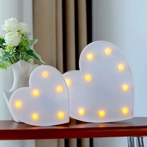 NWT Small and Large LED Light Up White Hearts